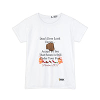 Don't Ever Look Down Women's Shirt, Blk Fist-KVOM