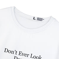 Don't Ever Look Down Women's Shirt, Blk Fist-KVOM