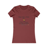 Don't Mess With Me, Jesus On Speed-Dial Women's Fitted Shirt-KVOM