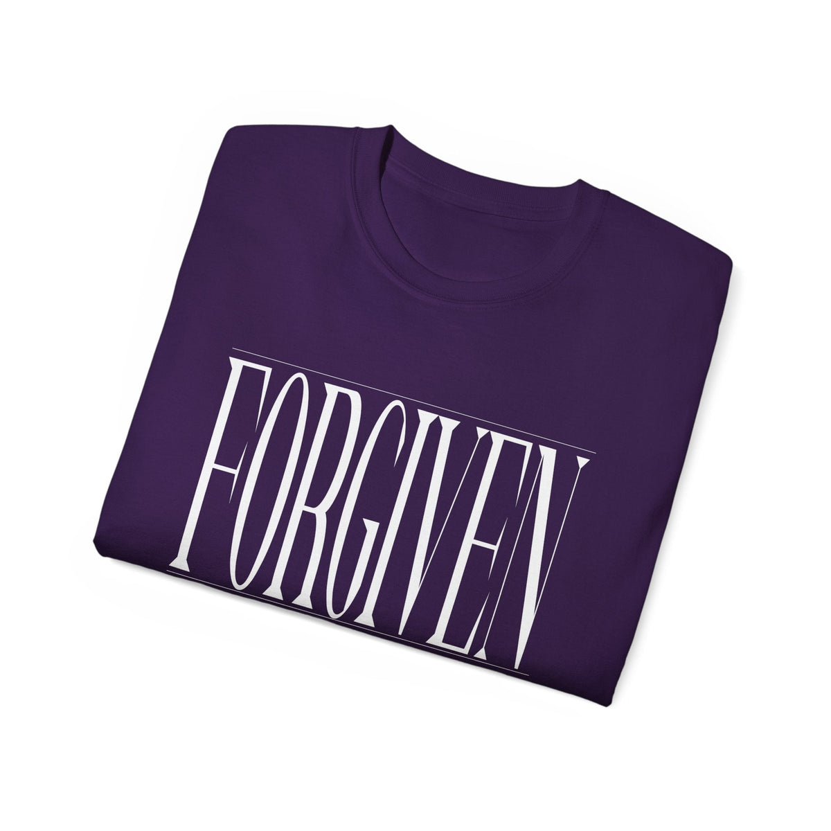 FORGIVEN "Stretched" Unisex T-Shirt, White Print-KVOM