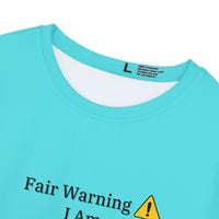 Fair Warning Fully Armed With The Word Women's Short Sleeve Shirt Turqouise-KVOM