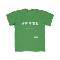 God Don't Play 'Bout Me Kids Regular Fit Tee-Children's Clothing-KVOM