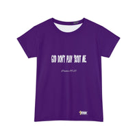 God Don't Play 'Bout Me Women's Short Sleeve Shirt-KVOM