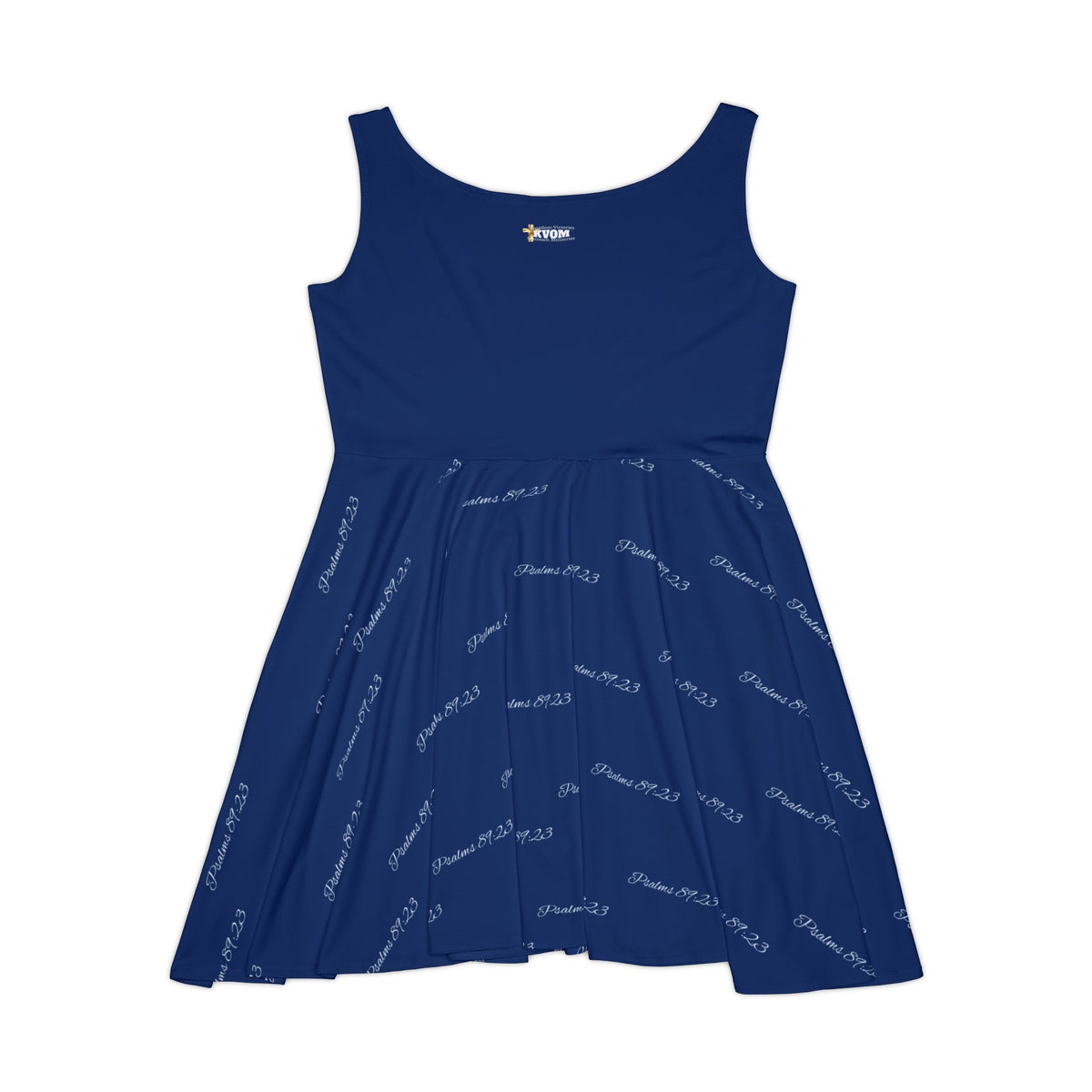 God' Don't Play Bout Me Women's Skater Dress, Navy