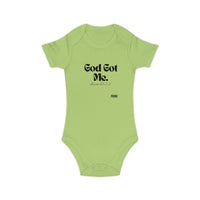 God Got Me Baby Bodysuit, Black Print