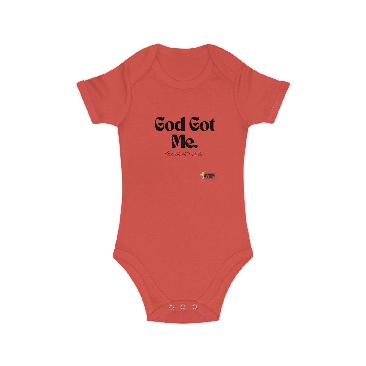 God Got Me Baby Bodysuit, Black Print