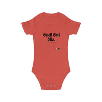 God Got Me Baby Bodysuit, Black Print