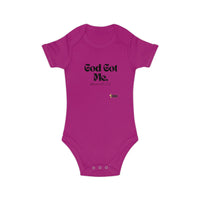 God Got Me Baby Bodysuit, Black Print