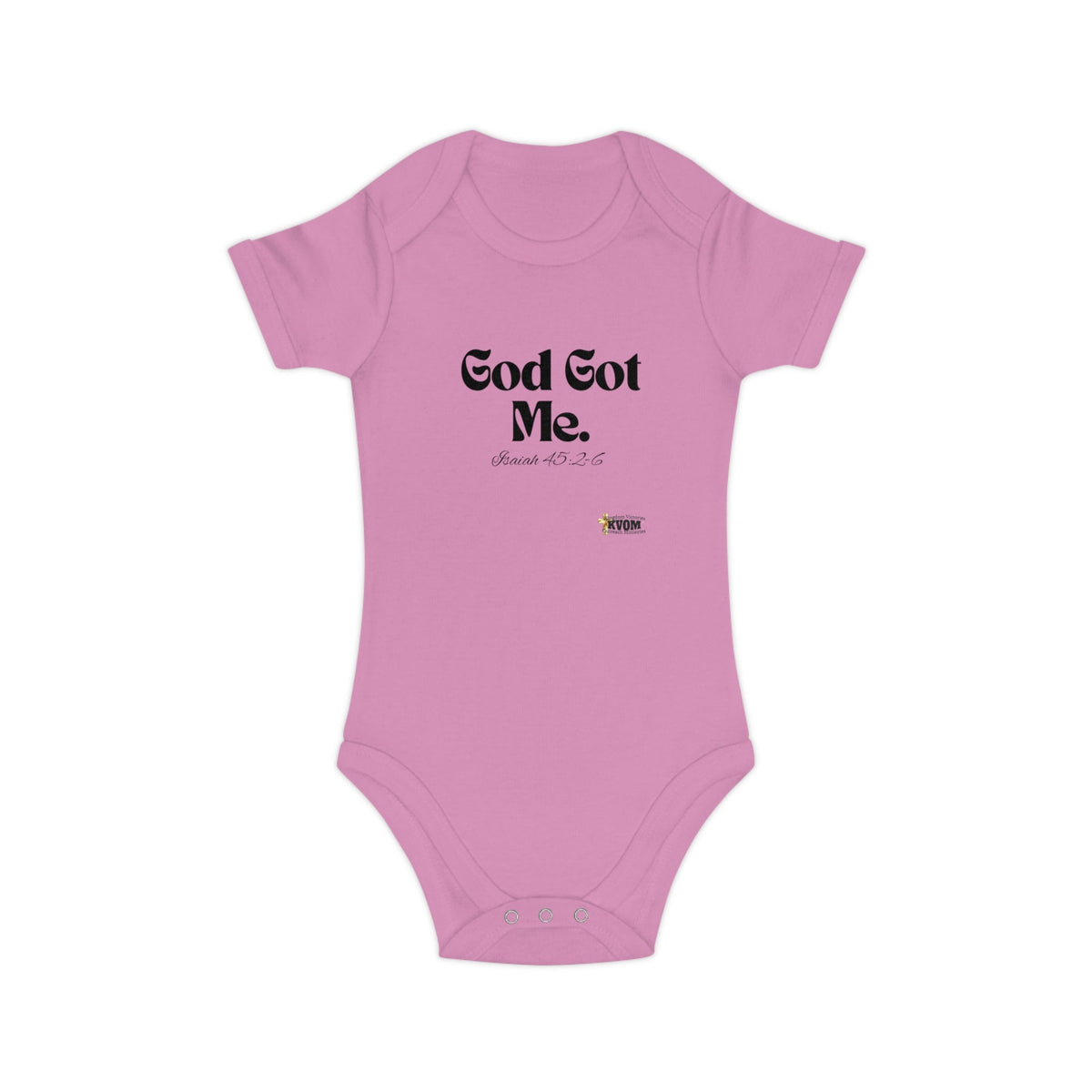 God Got Me Baby Bodysuit, Black Print