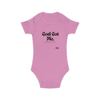 God Got Me Baby Bodysuit, Black Print