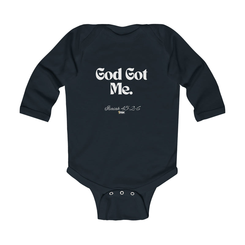 God Got Me Baby Long Sleeve Bodysuit