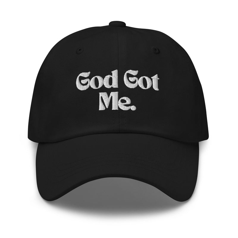 God Got Me Embroidered Hat, White Emblem-KVOM; Christian Clothing; Women’s Clothing; Men's Clothes, Men's Hats, Women’s T-Shirts; Hoodies Sale; Ladies Tops; Ladies Dresses; Floral Tops; Floral Dresses; Flower Clothes; Activewear; Glorious; Psalms; Blessings On Blessings; Teens Clothing; Christian Book Store; Girl’s Clothing Sale; Mother’s Day Sale; Gifts For Sister; Christian Gifts; Gifts for Daughter; Spring Sale; Clearance Sale; Jesus; Christ Is King; Holy Ghost; God Got Me; Spiritual Warrior; Prophetic; 