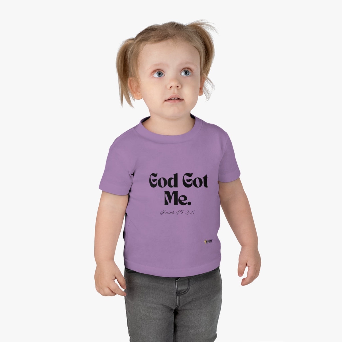 God Got Me Infant Tee, Black Print