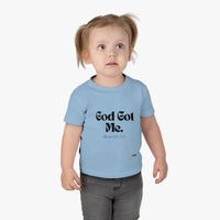 God Got Me Infant Tee, Black Print