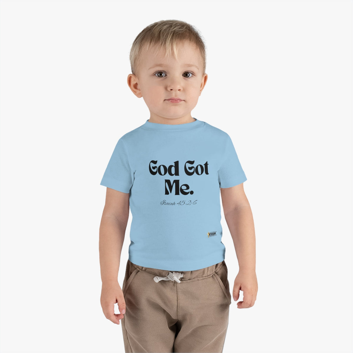 God Got Me Infant Tee, Black Print