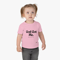 God Got Me Infant Tee, Black Print