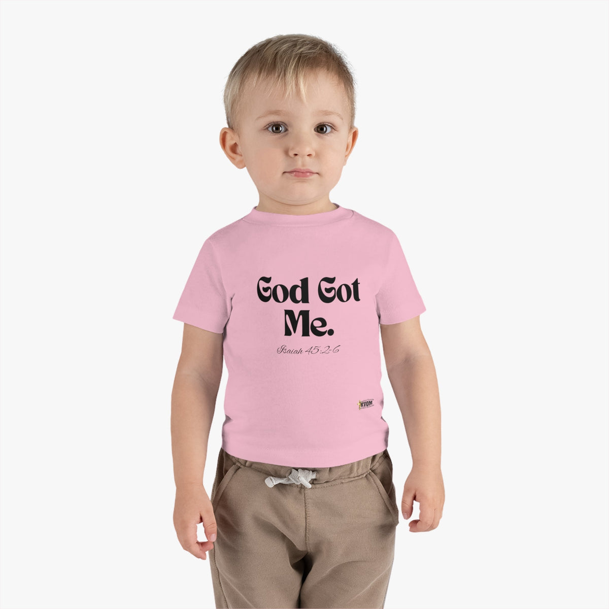 God Got Me Infant Tee, Black Print