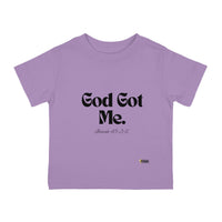 God Got Me Infant Tee, Black Print