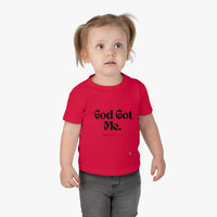 God Got Me Infant Tee, Black Print