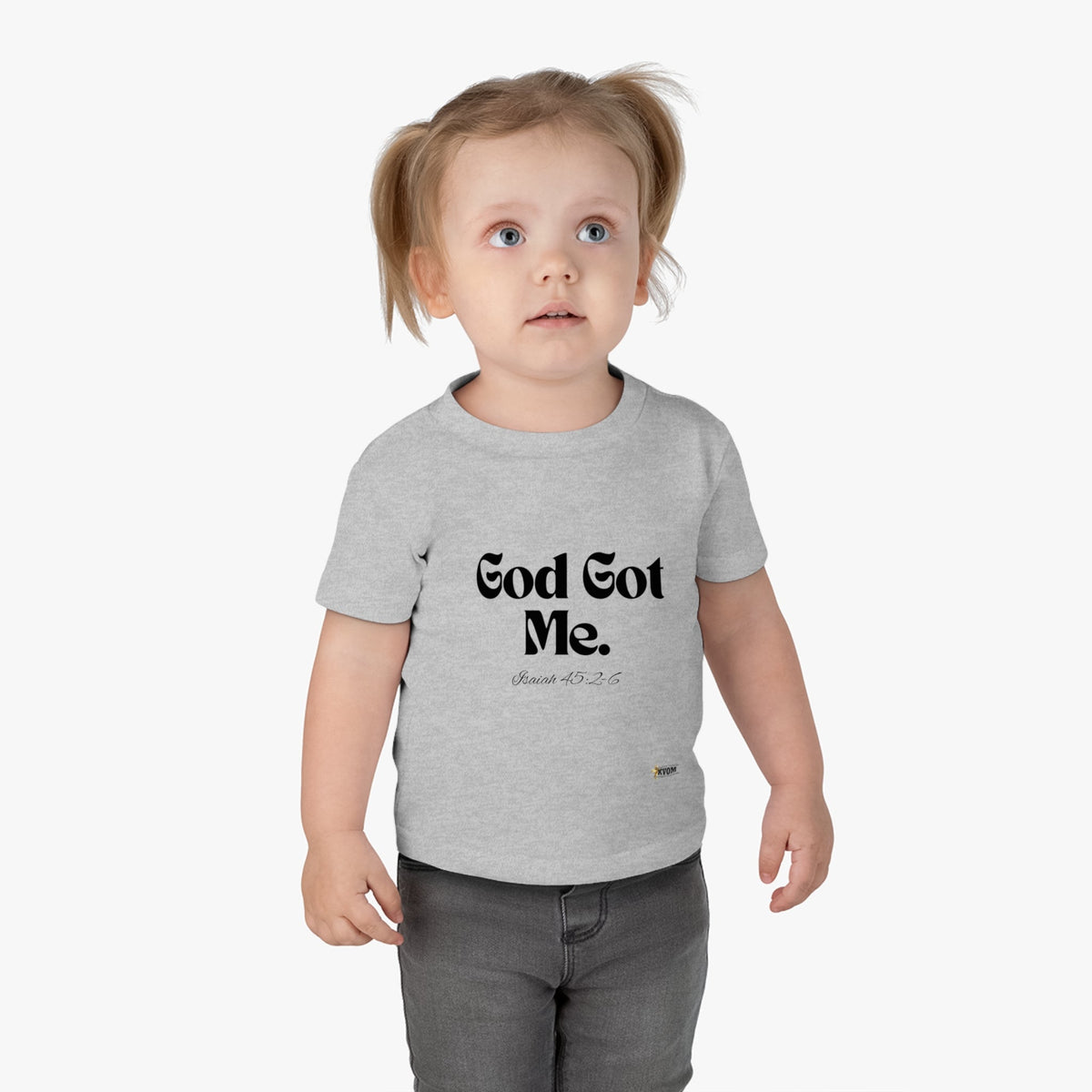 God Got Me Infant Tee, Black Print