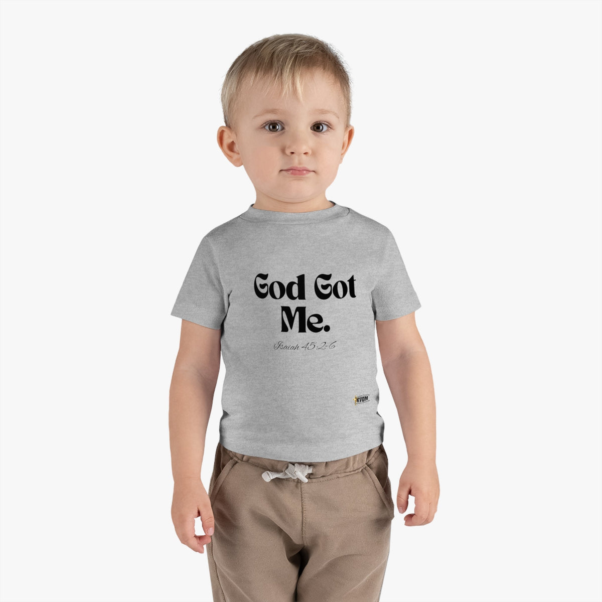 God Got Me Infant Tee, Black Print