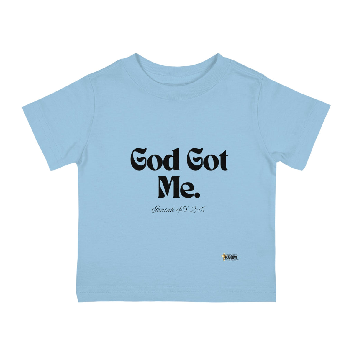 God Got Me Infant Tee, Black Print