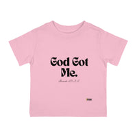 God Got Me Infant Tee, Black Print