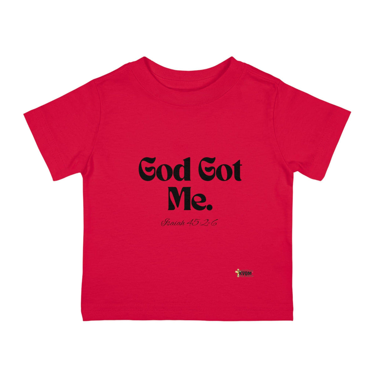 God Got Me Infant Tee, Black Print