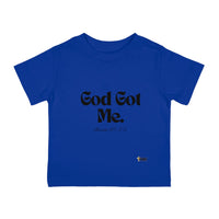 God Got Me Infant Tee, Black Print