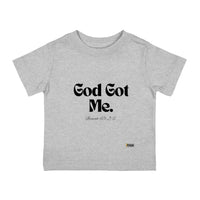 God Got Me Infant Tee, Black Print