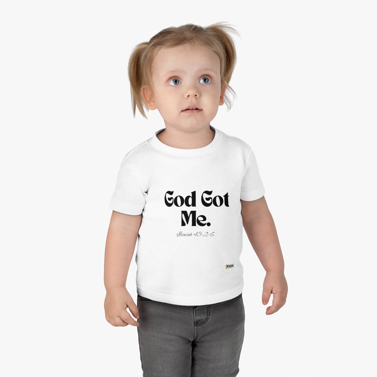 God Got Me Infant Tee, Black Print