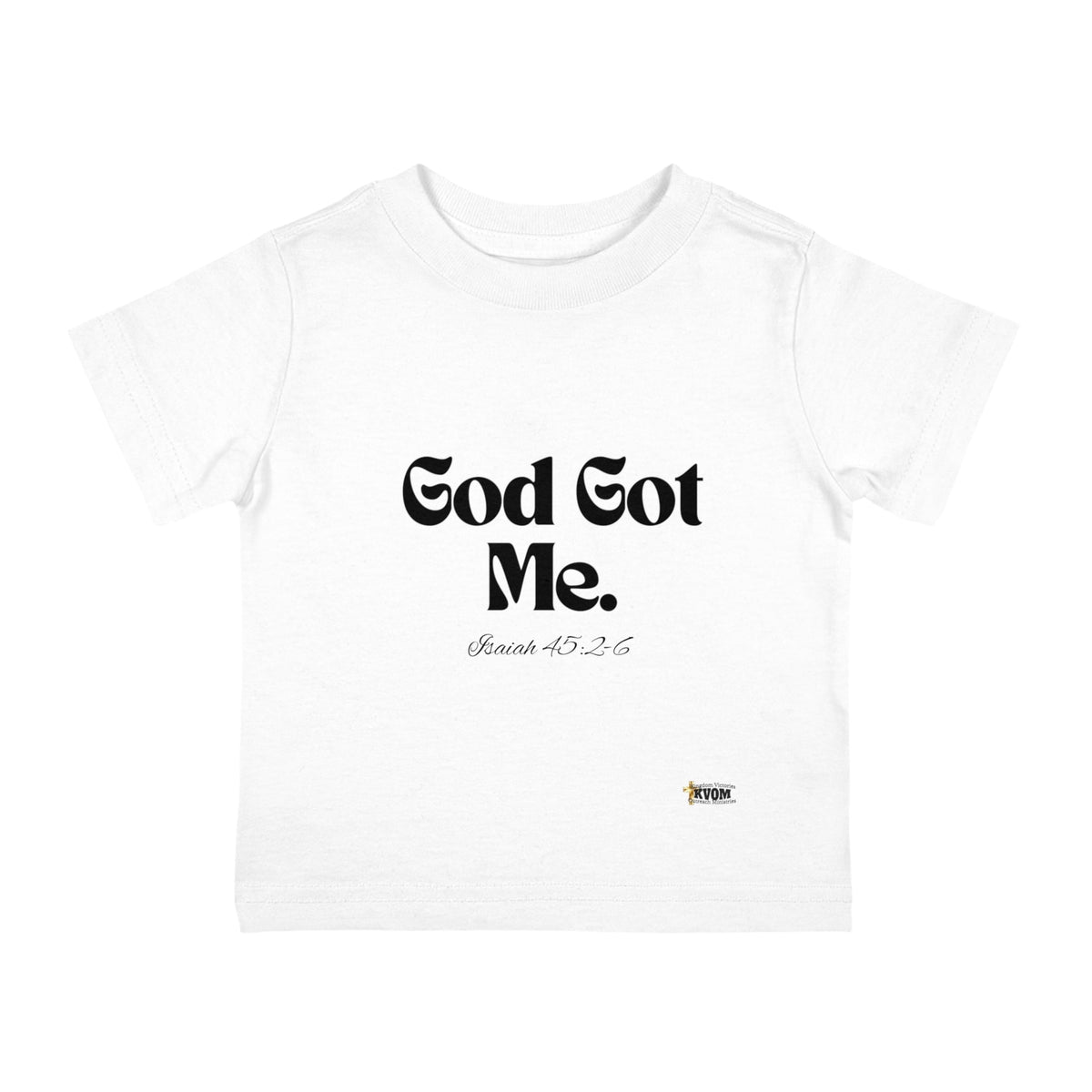 God Got Me Infant Tee, Black Print