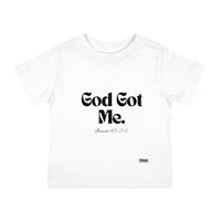 God Got Me Infant Tee, Black Print