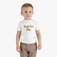 God Got Me Infant Tee, Gold Print