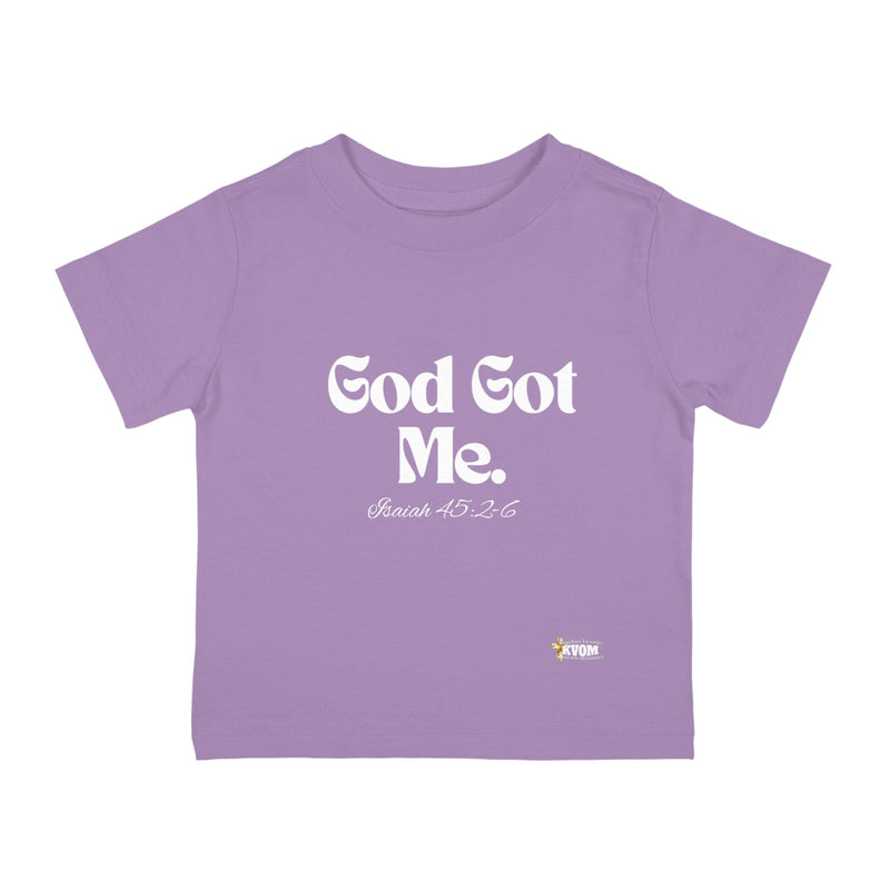 God Got Me Infant Tee, White Print