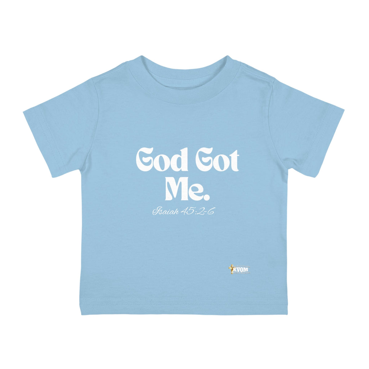 God Got Me Infant Tee, White Print