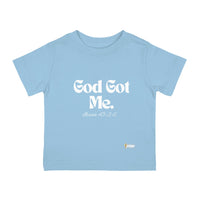 God Got Me Infant Tee, White Print