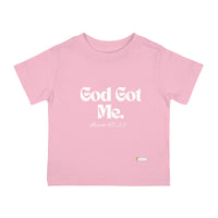 God Got Me Infant Tee, White Print