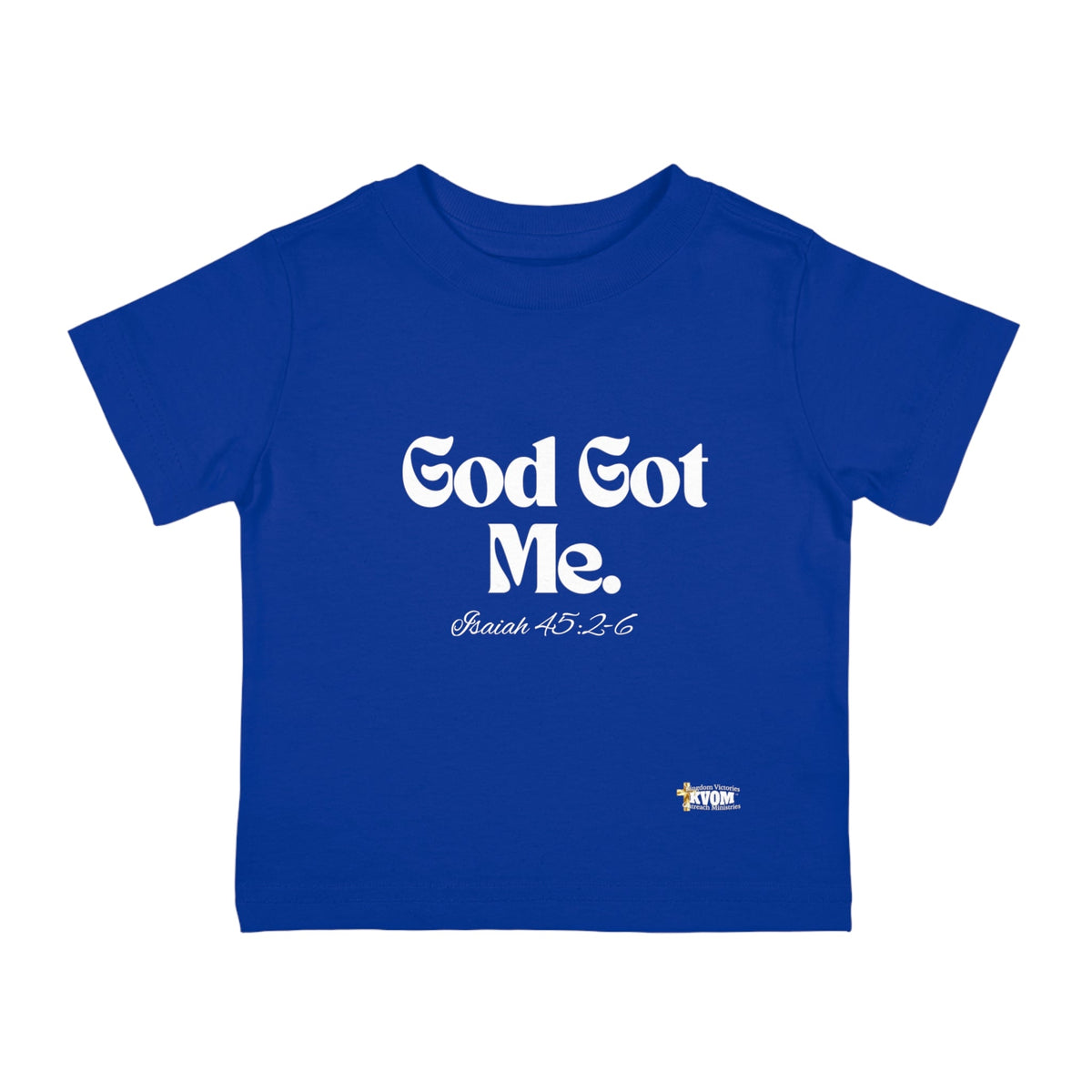 God Got Me Infant Tee, White Print