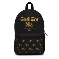 God Got Me KVOM Backpack Black & Gold