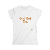 God Got Me Women's Softstyle T-Shirt-KVOM