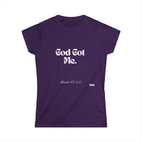 God Got Me Women's Softstyle T-Shirt-KVOM