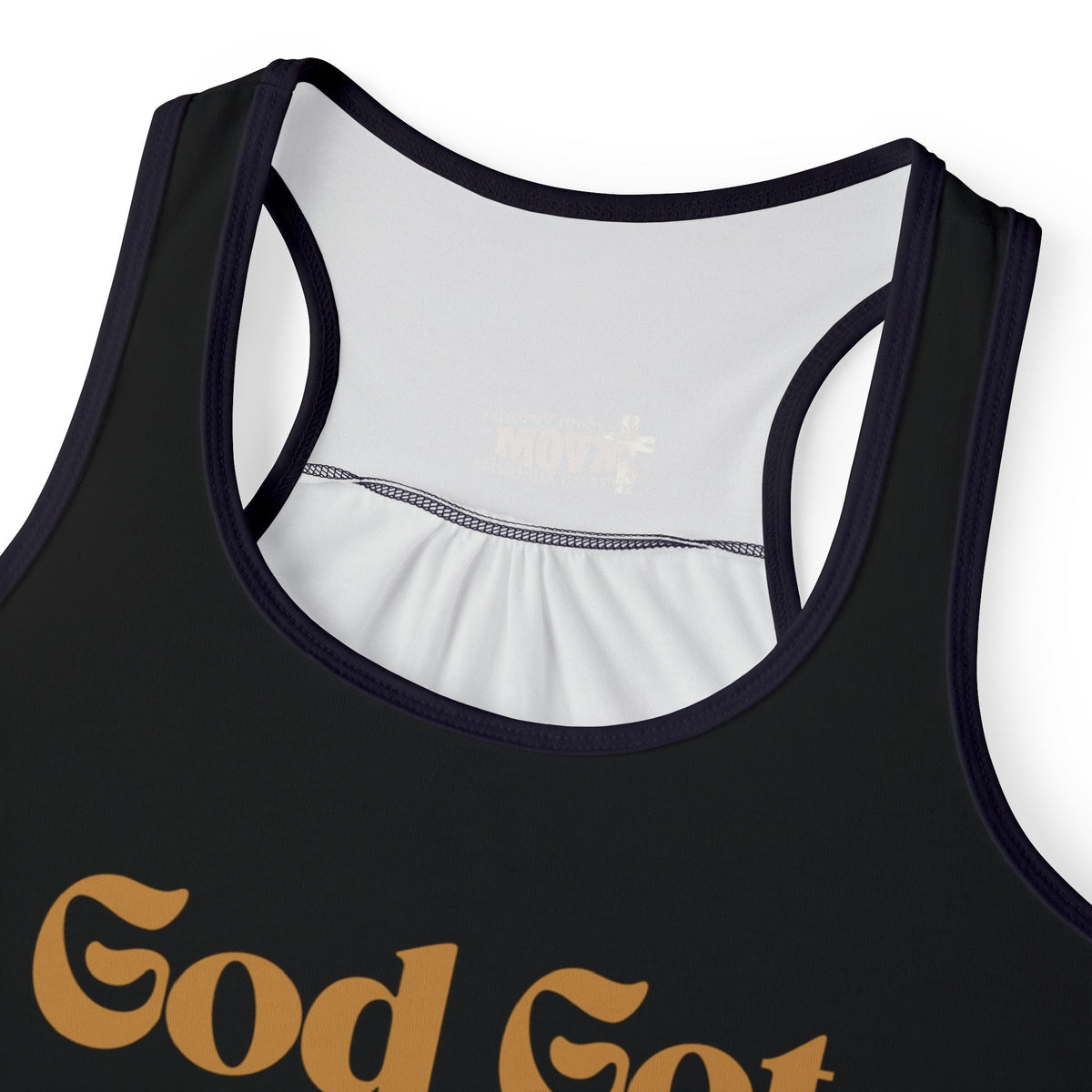 God's Got Me Women's Tank Top Black & Gold-KVOM