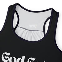 God's Got Me Women's Tank Top Black & Wht-KVOM