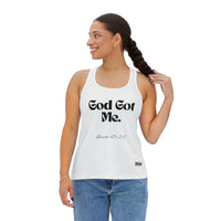 God's Got Me Women's Tank Top White & Blk-KVOM