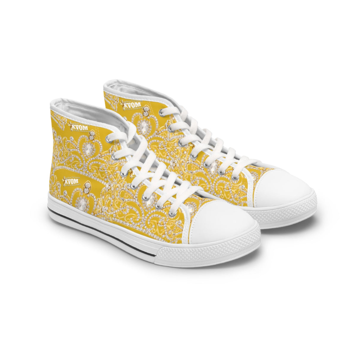 He's Holy Crowns of Wisdom Edition Women's High Top Sneakers-KVOM; KVOM Christian Clothing; Women’s Activewear; Workout Gear; Exercise Gear; Exercise Clothing; Duffle Bags; Christian Gym Bags; Women’s T-Shirts; Men’s T-Shirts Sale; Ladies Sports Tops; Ladies Sportswear; Activewear; Men’s Activewear; Gym Clothes; Glorious; Psalms; Blessings On Blessings; Teens Clothing; Exercise Mugs; Exercise Tumbler; Gym Gear; Christian Gym Clothes; Workout Clothing Sale; Mother’s Day Sale; Gifts For Sister; Christian Gift