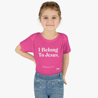 I Belong To Jesus Infant Baby Bodysuit, White Print-Children's Clothing-KVOM