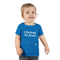 I Belong To Jesus Unisex Toddler T-shirt, White Print-Children's Clothing-KVOM