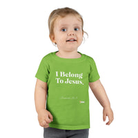 I Belong To Jesus Unisex Toddler T-shirt, White Print-Children's Clothing-KVOM