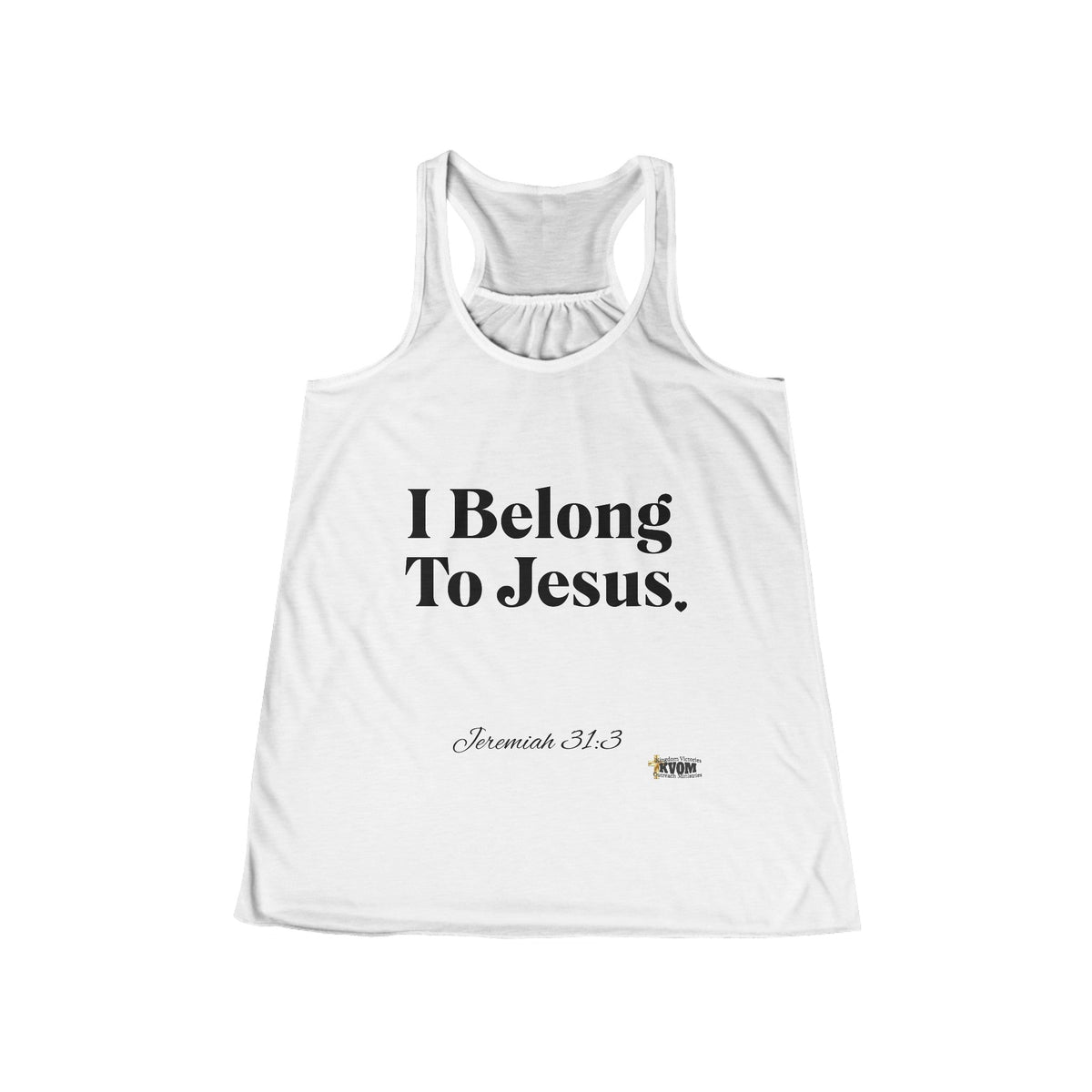 I Belong To Jesus Women's Flowy Racerback Tank-KVOM